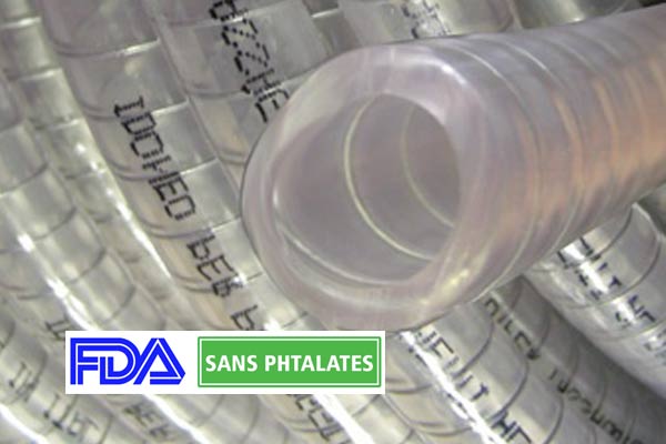 Tuyau validé FDA et sans phtalates